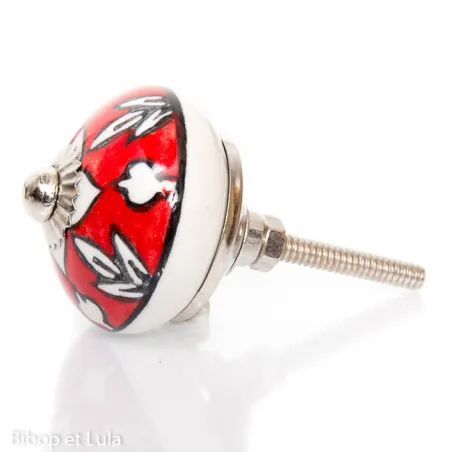Bouton de meuble céramique Grenadine