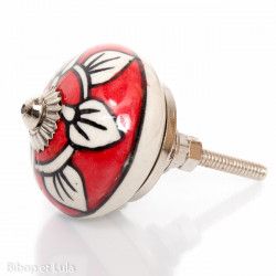 Bouton de meuble céramique Groseille - Bibop et Lula