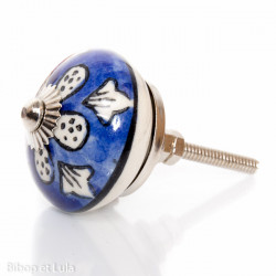 Bouton de meuble céramique Denim - Bibop et Lula