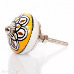 Bouton de meuble céramique Petite Rosace - Bibop et Lula