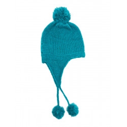 Bonnet péruvien enfant bébé Bleu pétrole - Bibop et Lula