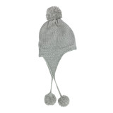 Bonnet péruvien enfant bébé Gris souris - Bibop et Lula