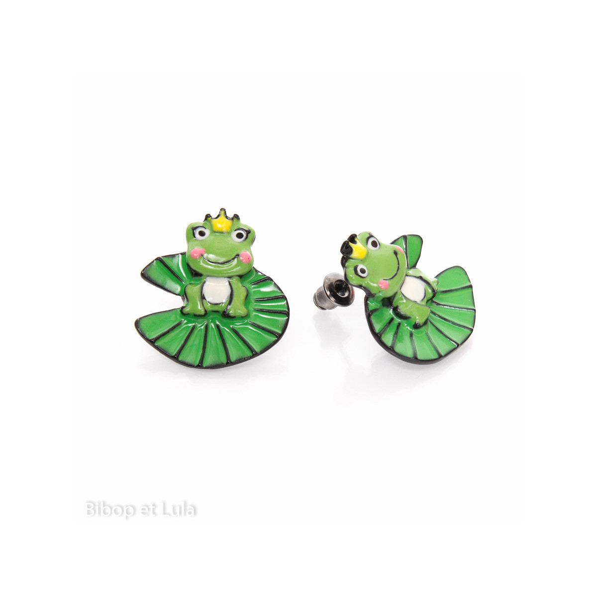 Boucles d'oreilles Art Déco Clous Puces Doré Petit Insecte