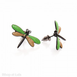 Boucles d'oreilles clous Libellules - Bibop et Lula