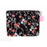 Grande pochette en coton doublé feutrine - Bibop et Lula