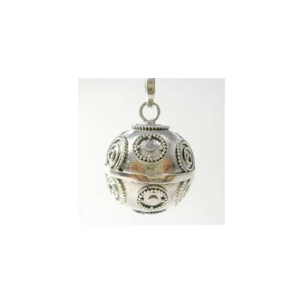 Bola argent Spirales