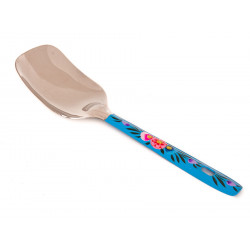 Cuillère de service rectangle Suraya bleue - Bibop et Lula