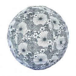 Lampion tissu boule japonaise rond Bouquet - Bibop et Lula