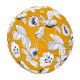 Lampion tissu boule japonaise rond Coco Yellow