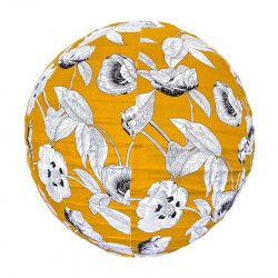 Lampion tissu boule japonaise rond Coco Yellow - Bibop et Lula