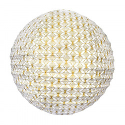 Lampion tissu boule japonaise rond Kipas Or - Bibop et Lula