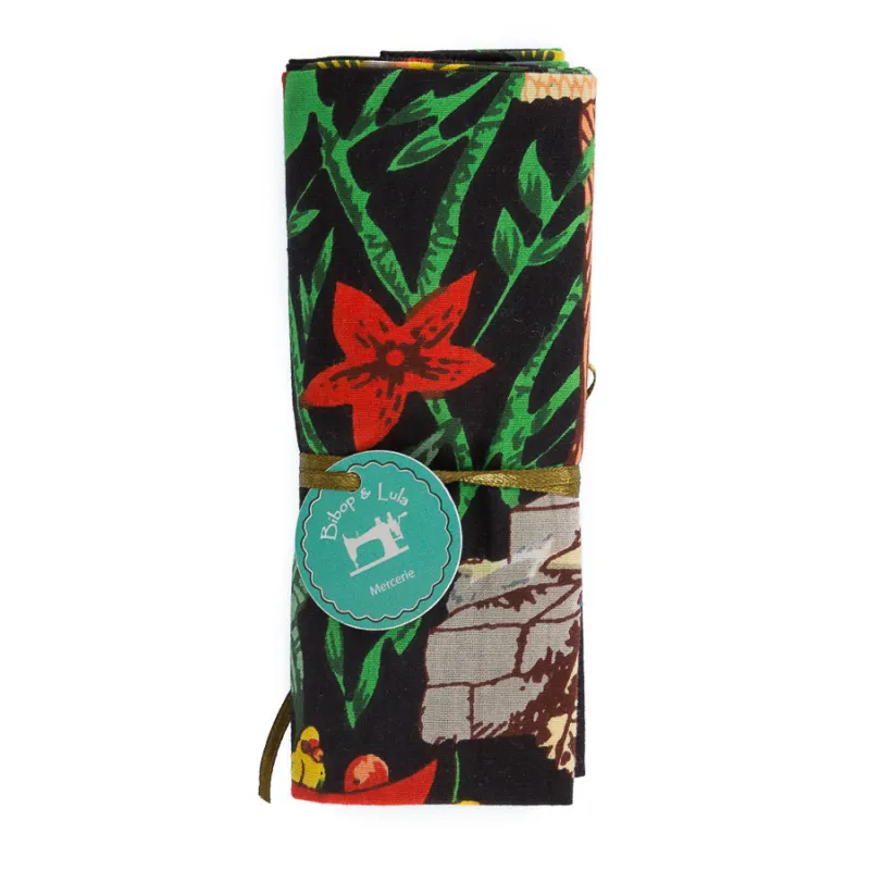 Coupon tissu Mexico noir