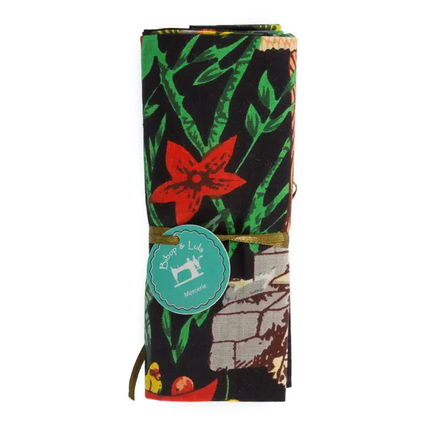 Coupon tissu Mexico noir