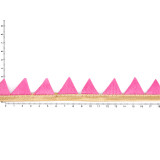 Galon fanions rose bonbon - Bibop et Lula