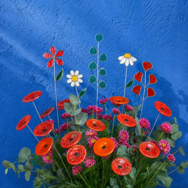 Fleurs en verre