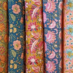 Tissus Indiens Block print