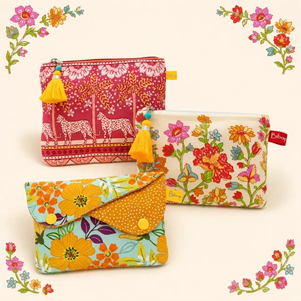 Pochettes femme colorées